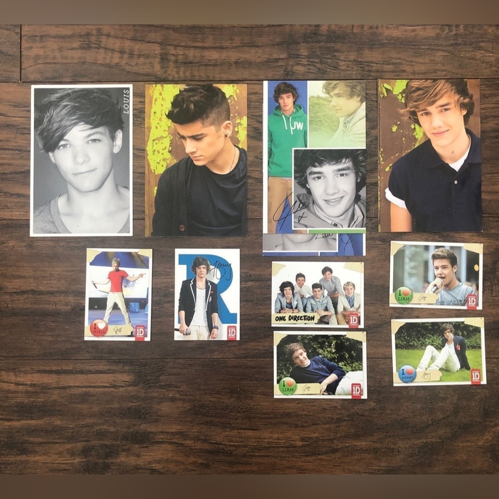 One Direction Photo & Trading Cards, set of 10